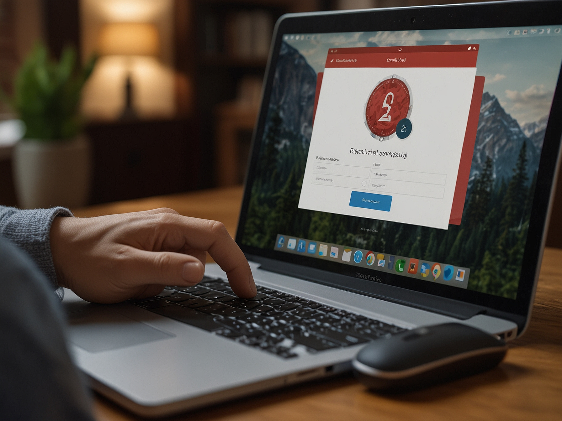 Secure login illustration