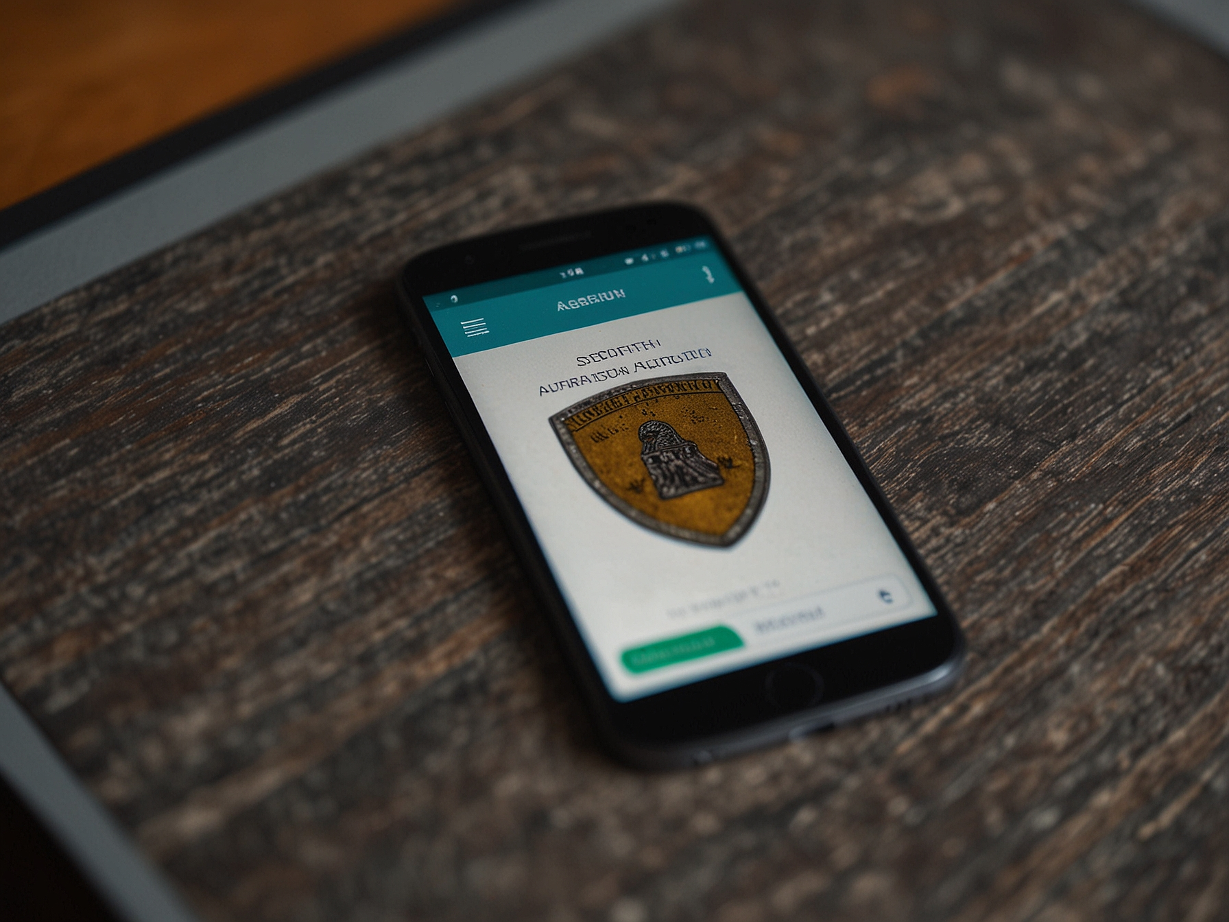 Security shield and authentication icons